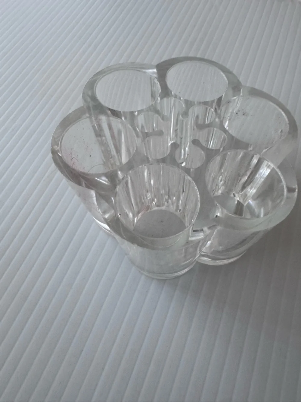 Clear Acrylic Floral Makeup lipstick or pencil Organizer